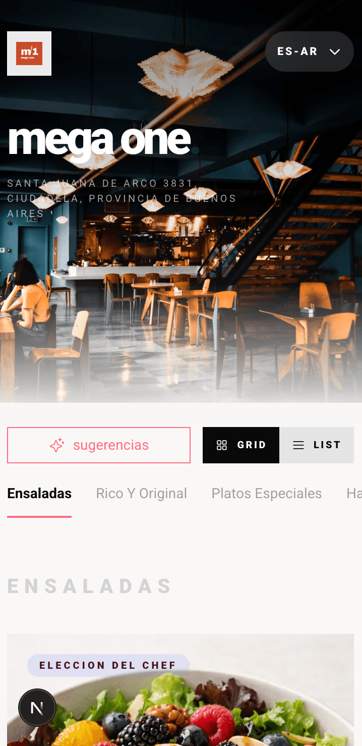 Restaurant digital menu shown on a phone next to a QR code ready to share.